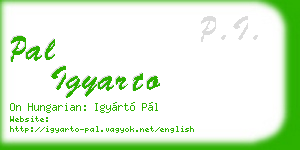 pal igyarto business card